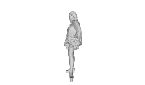 Printle V Femme 190--Young Woman Cape Dress Figure for Dioramas Train Sets - Picture 7 of 11