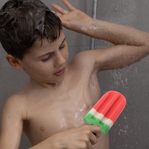 3 Pcs Bath Towel Sponge for Bathing Ice Cream Shape Shower Scrubber Toddler - Picture 8 of 12