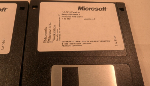 Microsoft Windows NT Workstation 4.0 3 Disketten GETESTET - Bild 5 von 6