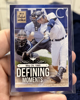 2000 Thodak Derek Jeter Defining Moments May 1995 Card #DM-DJ Serial 2 Of 9 Mint