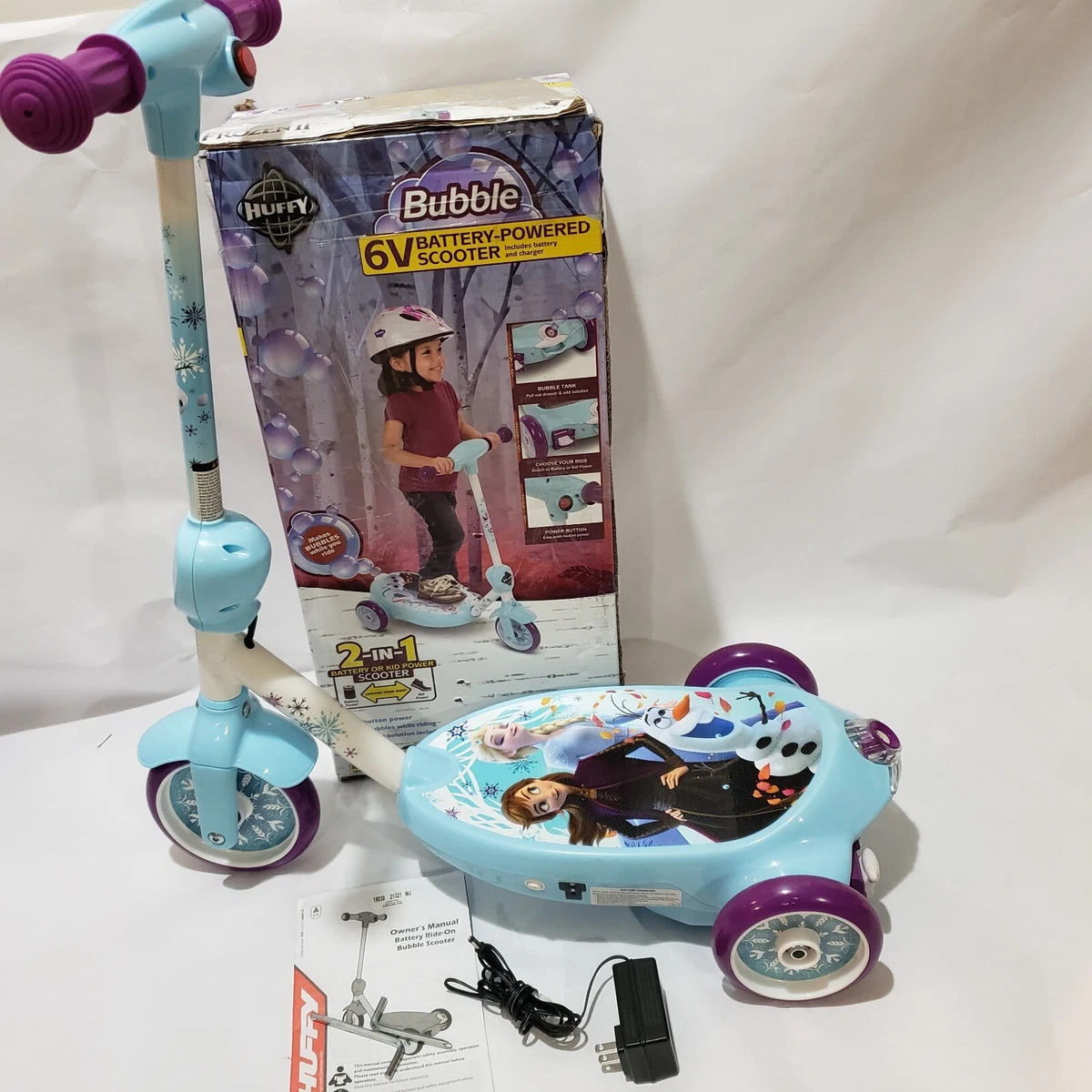 Frozen 3 wheel electric power ride on sale scooter