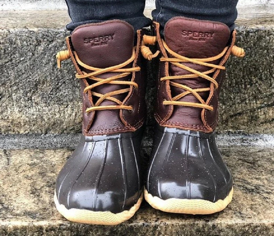 Sperry Stiefel TAN gefüttert wasserdicht Schnürung Reißverschluß Stiefelette - Bild 4 von 4