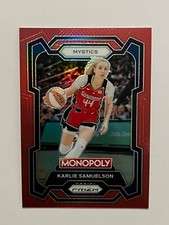 2024 Panini WNBA Monopoly Prizm Karlie Samuelson Red Prizm /99 #33 Mystic Color 