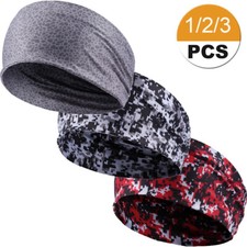 Workout Headbands for Women Men Sweatband Yoga Sweat Bands Elastic Wide Headband