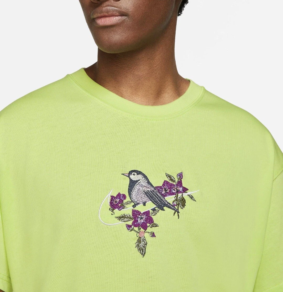 Nike logo twist pack embroidered logo oversized t shirt in pale