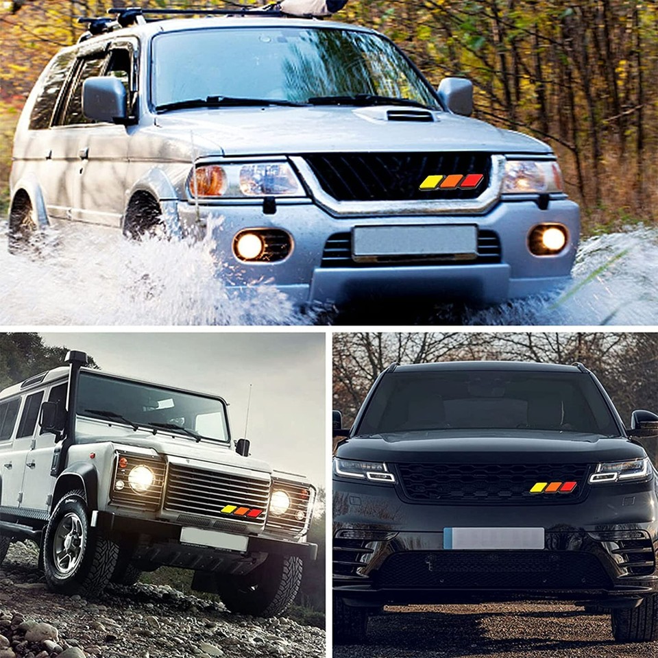 Roxmad Tri-color Front Grill Badge Emblem For Toyota Tacoma 4Runner Tu - Foto 7