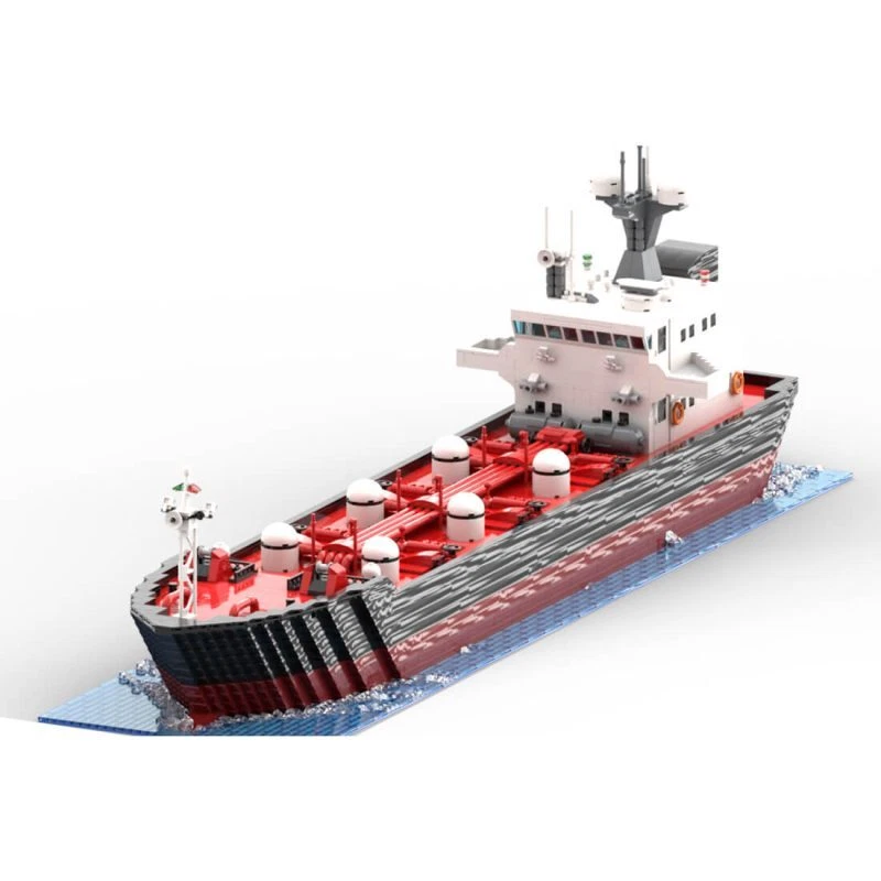 MOC-77991 Oil Tanker Model Modular with Fully Interieur and 3 Tanks 4662 Pieces  - Image 3 of 4