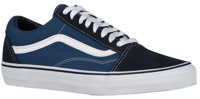 old skool vans dark blue