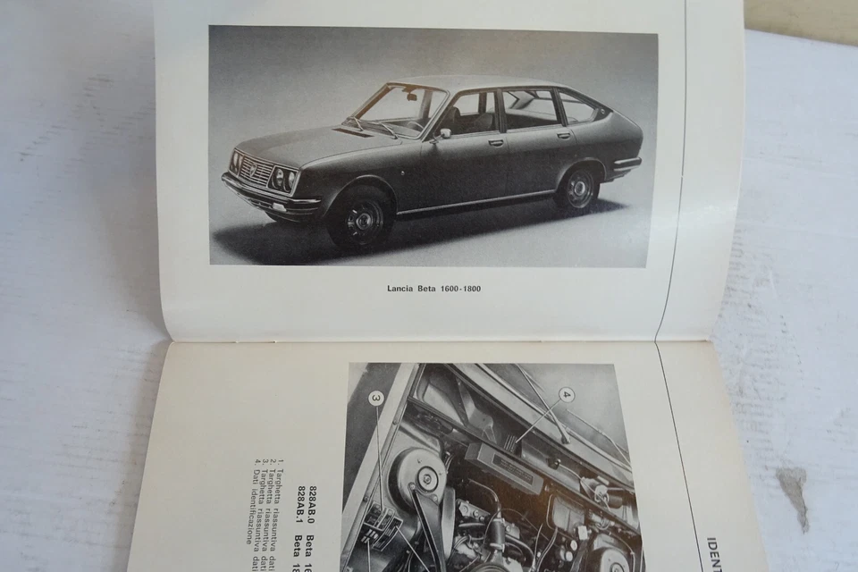 manuale uso manutenzione Lancia Beta 1.4 1.6 1.8 1973 - Immagine 3 di 4