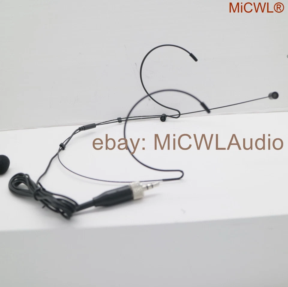 Black Headset HeadMic Microphone for Sennheiser G3 G4 Wireless 3.5mm Lock Mics - Image 2 of 3