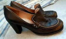 Beautiful vintage leather brown women's shoes by BIVIEL, Balance Man, size 41