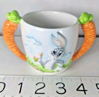 Baby Cup Ceramic Warner Bros Acme Series Bugs Bunny 1994 3D Looney Tunes 7 oz