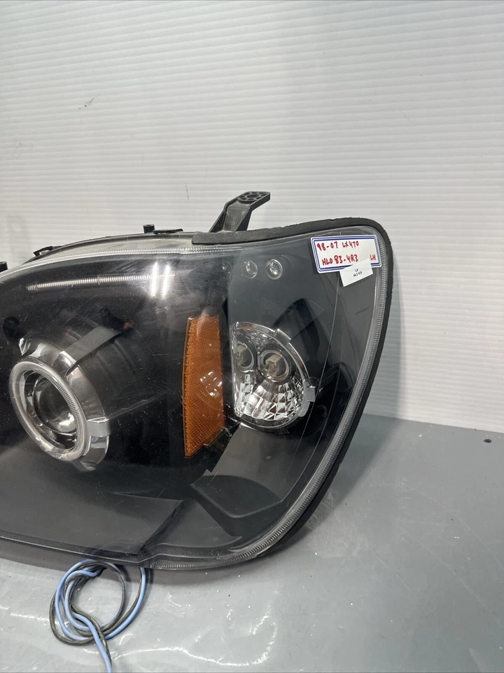 Proyector de faros del lado del conductor izquierdo Lexus LX470 1998 2007 recambio doble LED Foto 3 de 4