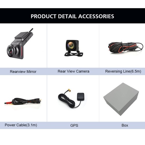 4G Car Dash Camera 2inch HD 1080P Mini Dash Cam with GPS APP Living Remote View - Picture 8 of 8
