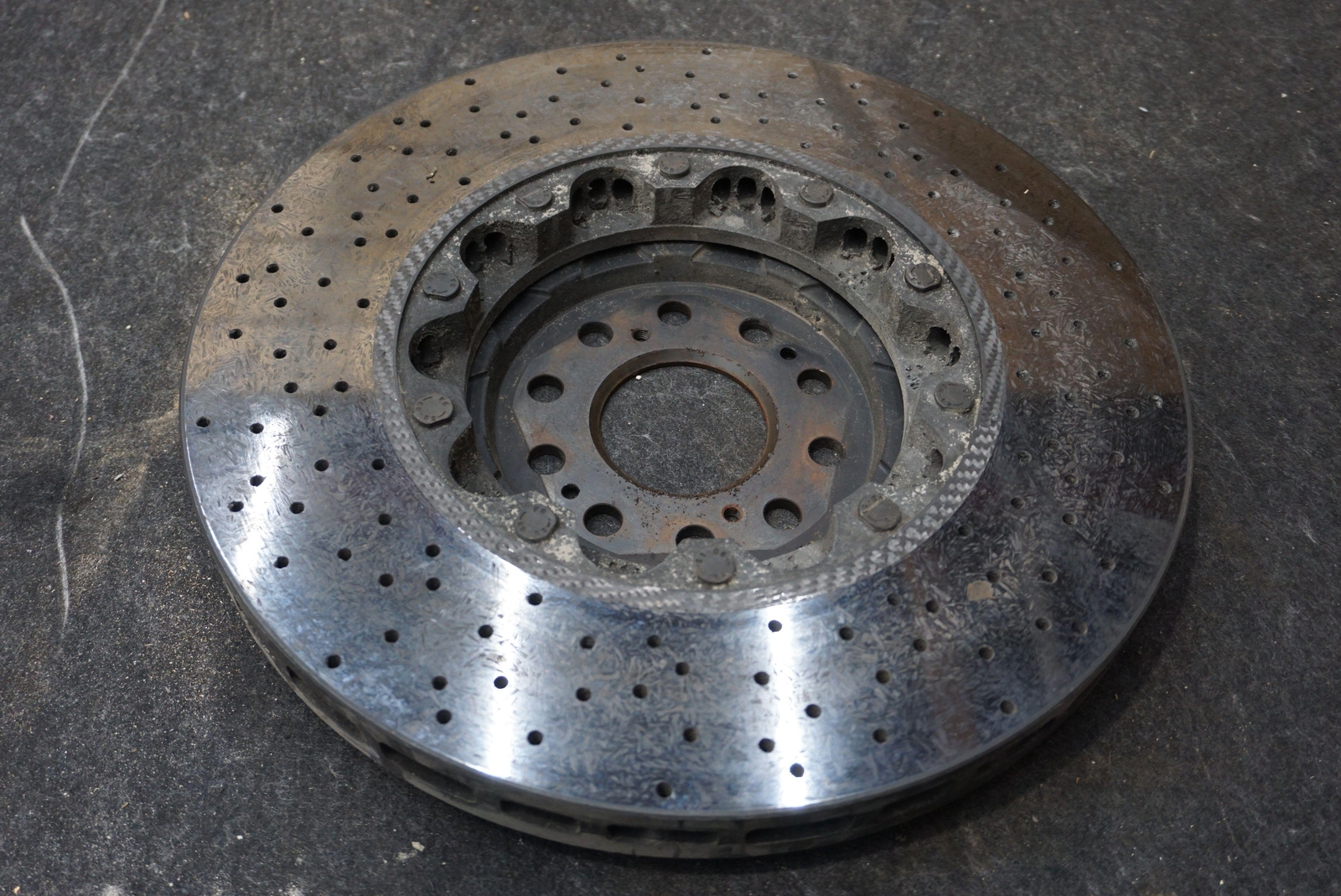 Front Carbon Ceramic Brake Disk Rotor OEM 45251T6NA01 Acura NSX 2017-20