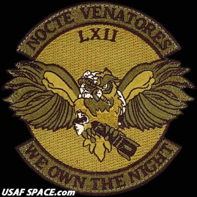 USAF 62nd EXPEDITIONARY ATTACK SQUADRON - MQ-9 REAPER - ORIGINAL OCP VEL PATCH