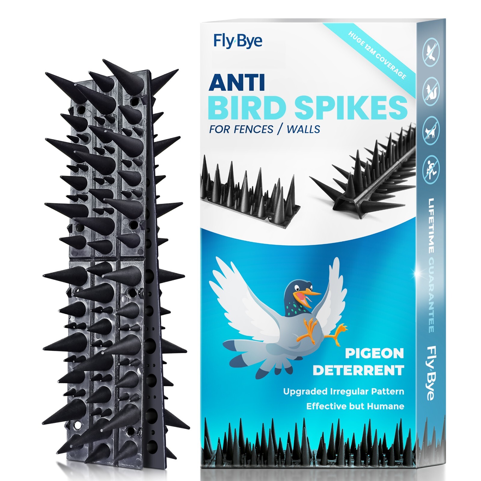 Anti Pigeon Spikes Bird Deterrent Decoys Fence Wall 6 Meters Humane
