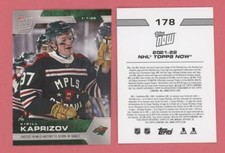 Kirill Kaprizov 2021-22 Topps Now NHL Sticker Card #178 (PR 524) WILD QTY