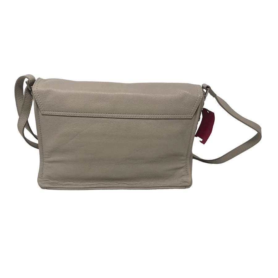 Orciani Leather Light Beige Crossbody Shoulder Bag Handbag Purse Minimalist VTG - Image 2 of 4