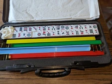 Vintage 1990s Mah Jongg Set in padded case