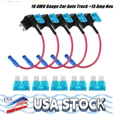 Standard Blade Fuse Adapter Holder Dual Circuit DIY ATM TAP For Car Truck 10pcs