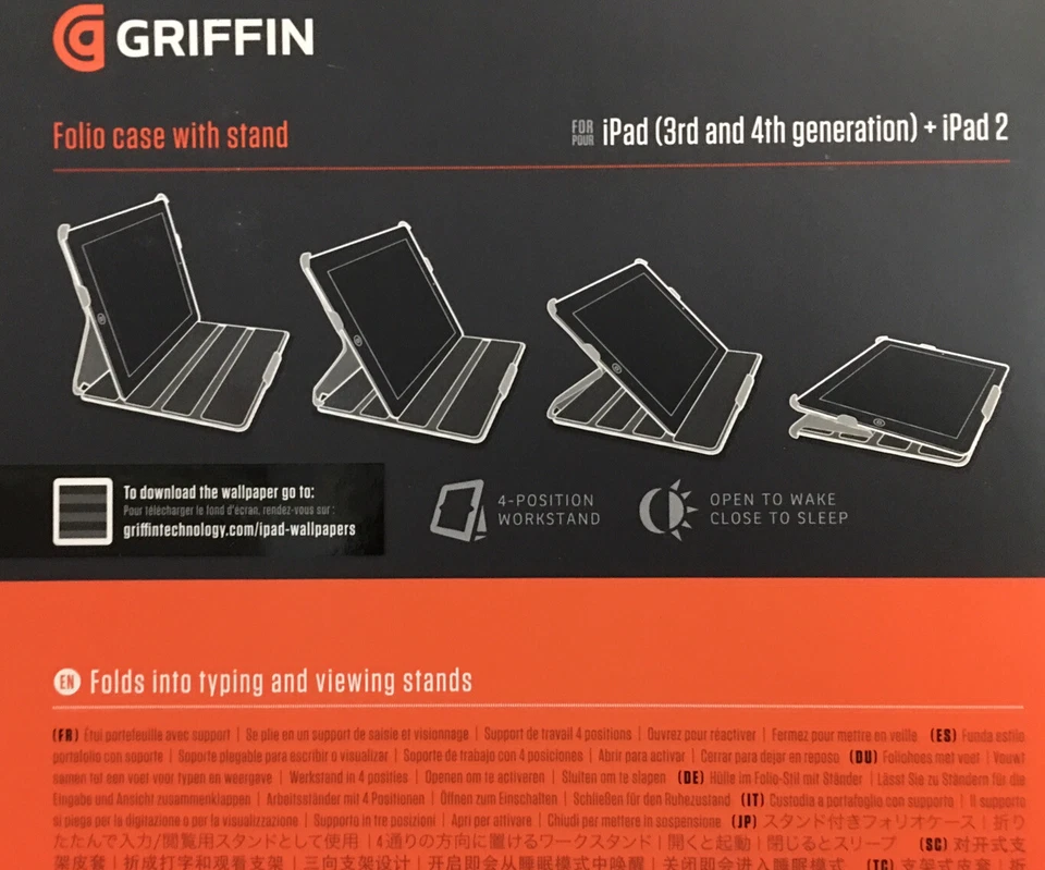 Griffin IPad Case Cabana Journal IPad 3rd & 4th generation + IPad 2 Black & Red - Image 3 of 4