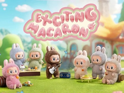 POPMART LABUBU LOS MONSTRUOS Emocionante MACARON 6 Tipos Set Caja Peluche Oficial Nuevo - Imagen 3 de 6