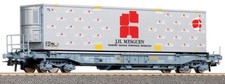 Wagon  surbaissé « SNCF » + container FRIGORIFIQUE «MESGUEN» ROCO - 47118 - HO