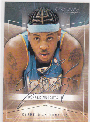 CARMELO ANTHONY Skybox AUTOGRAPH ics Basketball Card DENVER