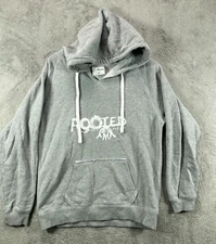 ROOTED Arts Project Womens Hoodies Medium Gray Sweatshirt Graphic J America