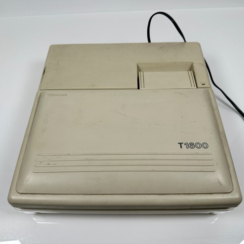 Vintage Toshiba T1600 Laptop System Unit PA8011U Dual Battery Portable Computer - Bild 6 von 9