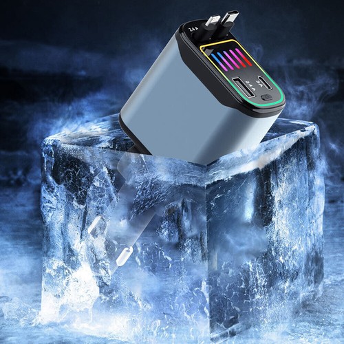 4 w 1 Ładowarka samochodowa Zapalniczka Adapter Chowana szybka ładowarka USB typu C - Zdjęcie 6 z 9