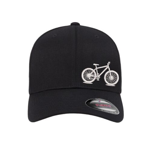 Mountain Bike Embroidered Flexfit Hat Flat and Curved  - 第 1/12 張圖片