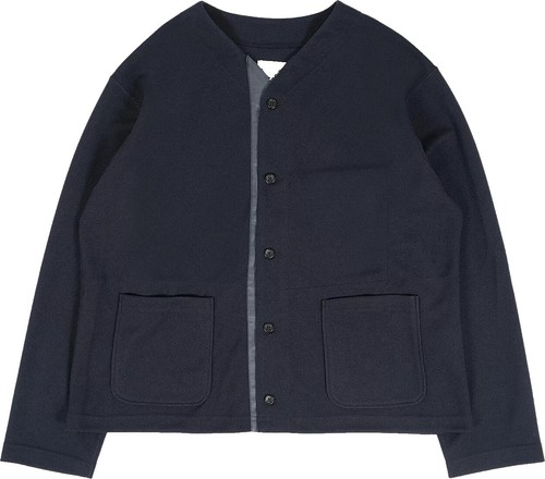 Engineered Garments Dolphin Shell Pattern Navy Blue Blazer Jacket