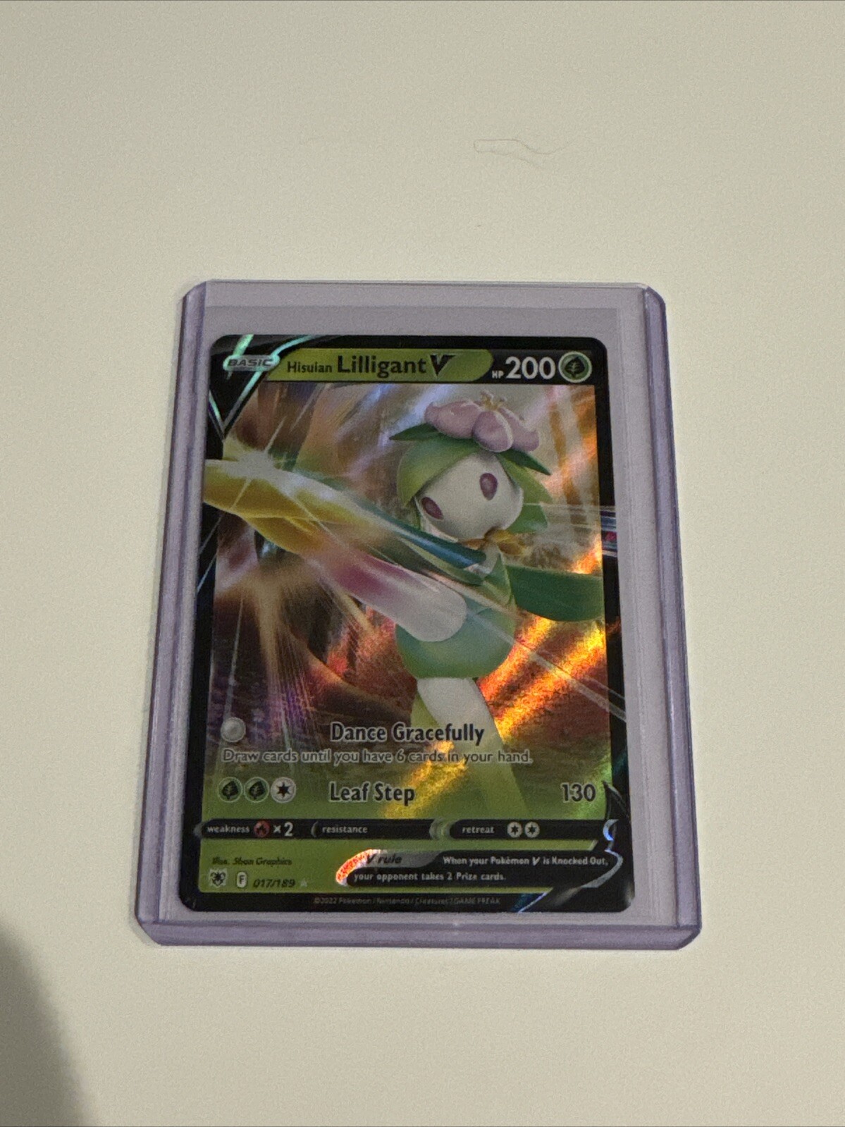 Pokémon TCG- Hisuian Lilligant V 17/189 Sword & Shield Astral Radiance Card
