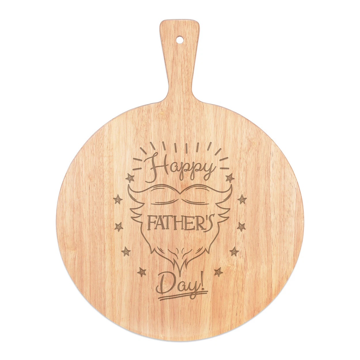 Happy Father's Day Beard Pizza Board Paddle Wooden Funny Dad