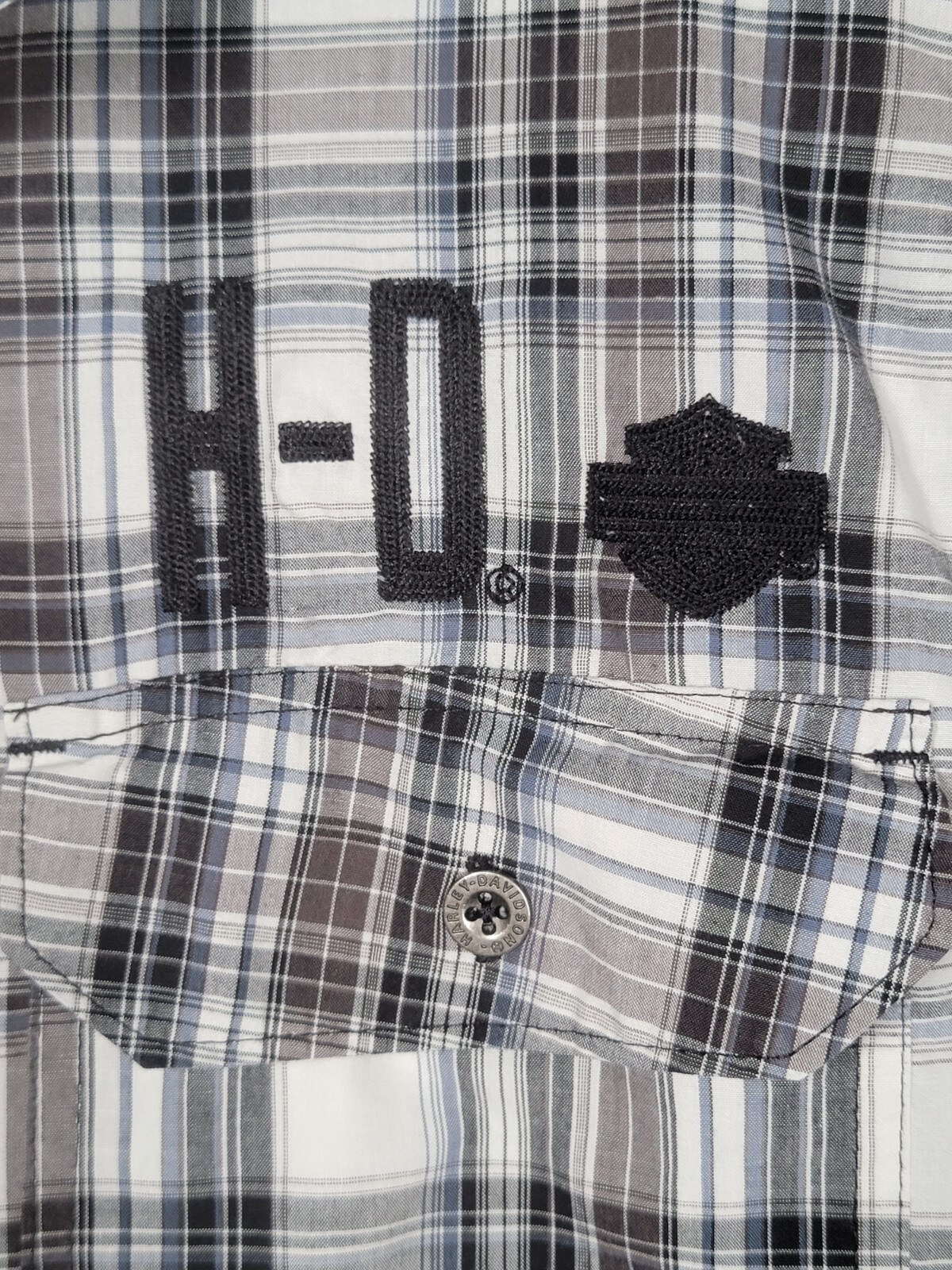 Harley Davidson Performance Button Down Short Sle… - image 5