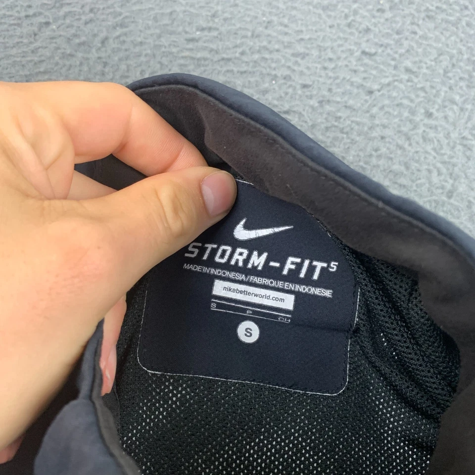Nike Storm Fit Mujer Chaqueta Pequeña 5 Negra Equipo Kenia Correr Bandera Cremallera Completa Lluvia Foto 4 de 4