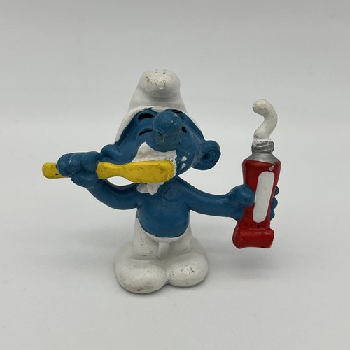 Schtroumpf Schleich 20064 PROMO FLUOCARIL – Très Bon état – Pitufo Puffi