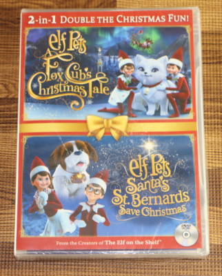 Elf Pets A Fox Cub's Tale & Santa's St. Bernards Save Christmas DVD SEALED