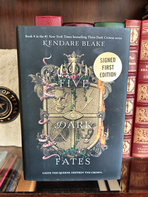 Five Dark Fates_Kendare Blake_HCDJ_SIGNED_1st Edition / First Printing_LikeNew