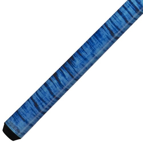 Taco de billar K2 Kl141 negro brillante, puntos flotantes turquesa/blanco, azul rizado - Imagen 5 de 12