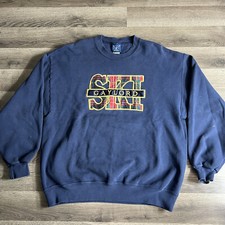 VTG Ski Gaylord Sweatshirt Fits Large Distressed 1990s Skiing Michgan Vacation