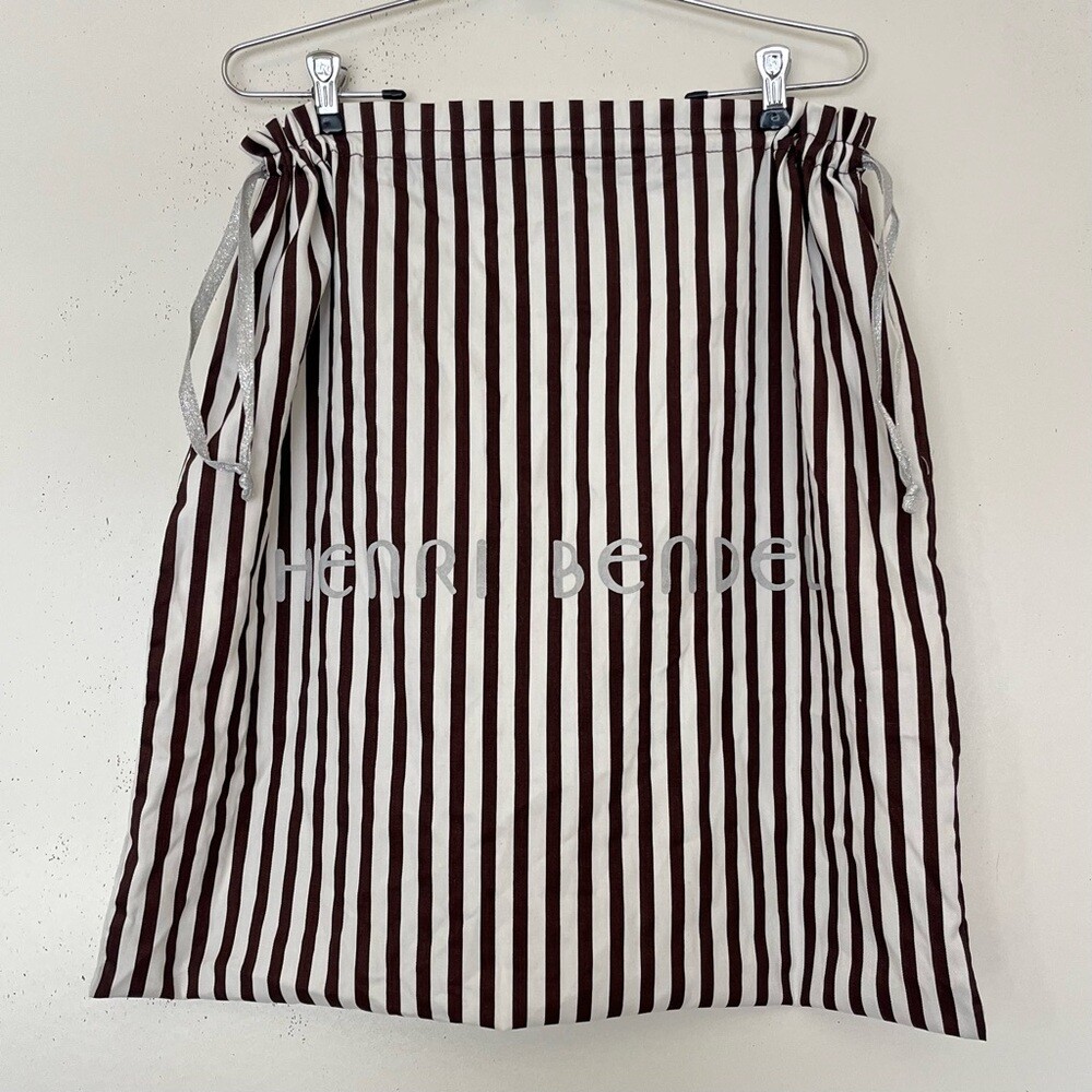 Henri Bendel Dust Bag Large Sleeper Iconic White Brown 