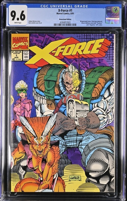 X-Force #1 CGC 9.6 (1991) - RARE Newsstand Edition | eBay