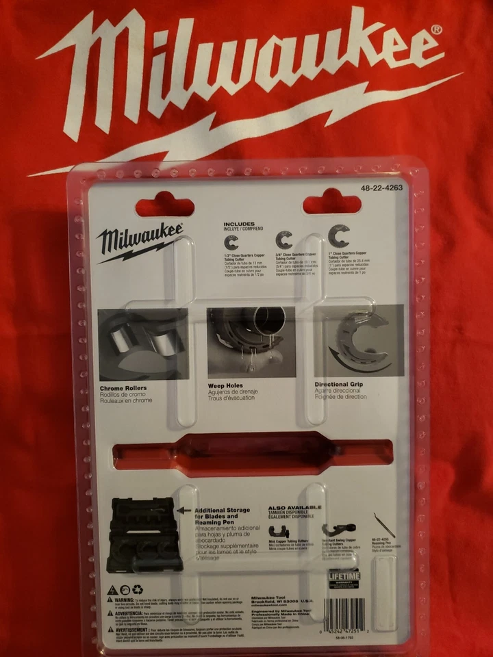Milwaukee 48-22-4263 3pc Close Quarters Tubing Cutter Set - Image 2 of 2