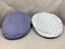  New with Tag Stacy Adams MENS 100% Cotton Fancy Ivy Cap Summer White - Blue 