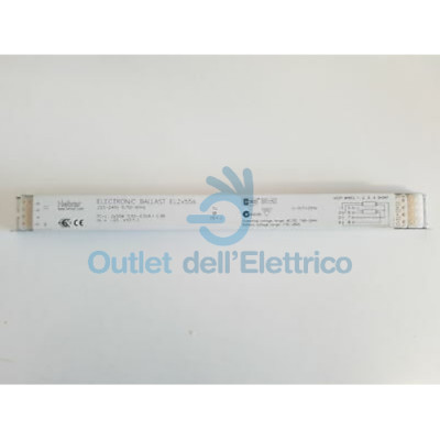 EL2X55S ELECTR. BALLAST 2X55W 230VAC 50HZ 360X30X21 MM