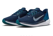Men Nike Air Winflo 9 Running Sneakers Shoes Obsidian/Barely Green DD6203-401