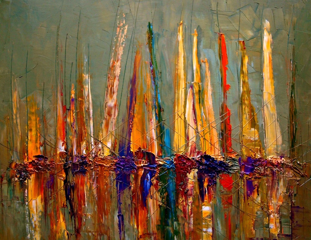 Cool Oil Abstract Paintings
